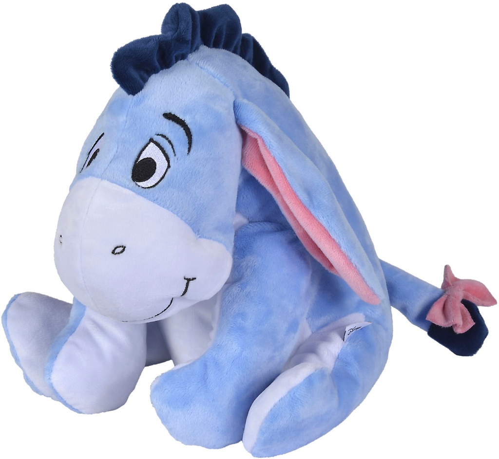 Simba Disney Winnie the Pooh Eeyore 25cm Plush Toy, Cuddly Soft Toy for Kids and Adults for Birthday and Gift, from 0 Years
