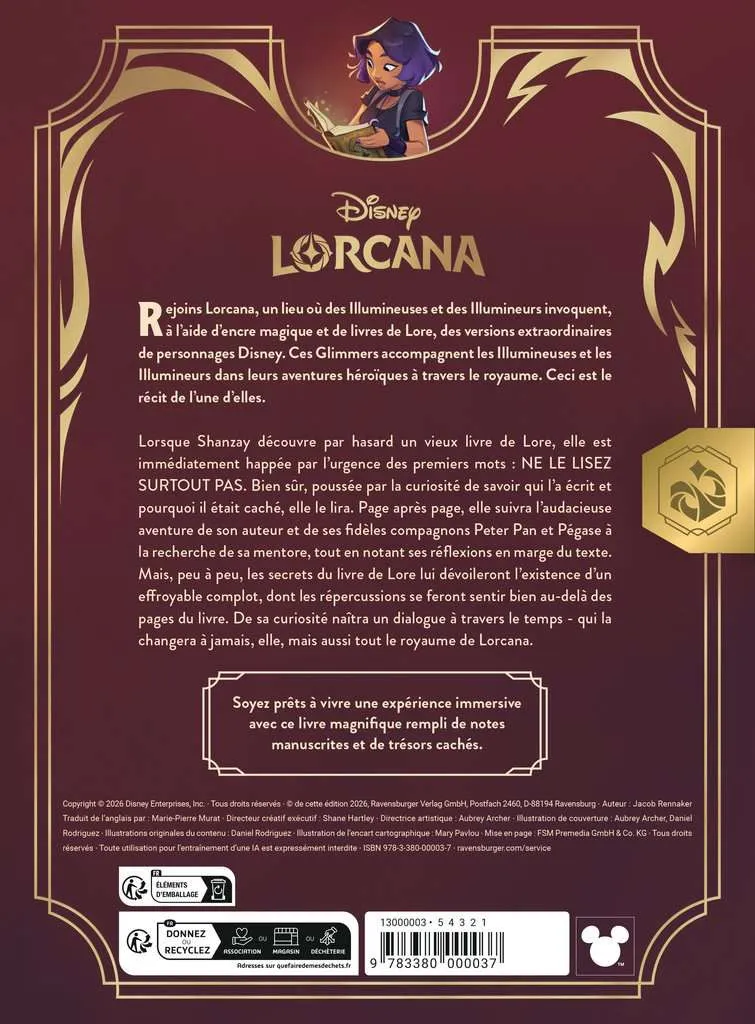 Lorcana - La Quête des Merveilles - Le Livre de Lore (Avec Carte Promo)2.webp
