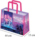 CYP Brands - K-Pop Demon Hunters Shopping Bag Multicoloured Saja Boys Derpy Reusable Bag Tote Bag Resistant Official Product