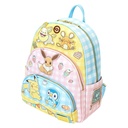 Pokémon - Mini Sac à Dos Triple Poche - Café