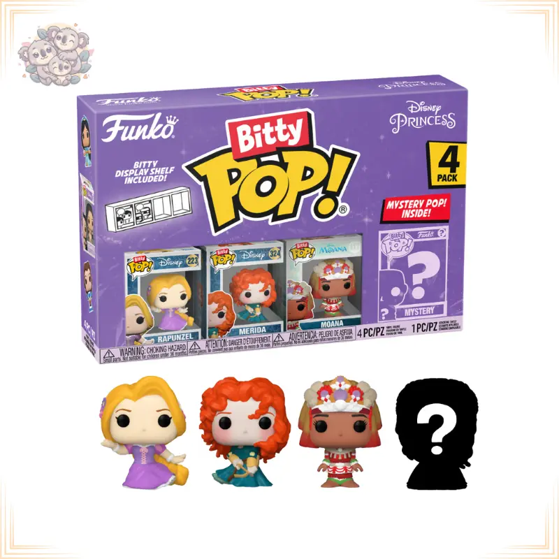 [218728] Disney Princesse - Bitty Pop 4 Pack 2.5cm - Raiponce