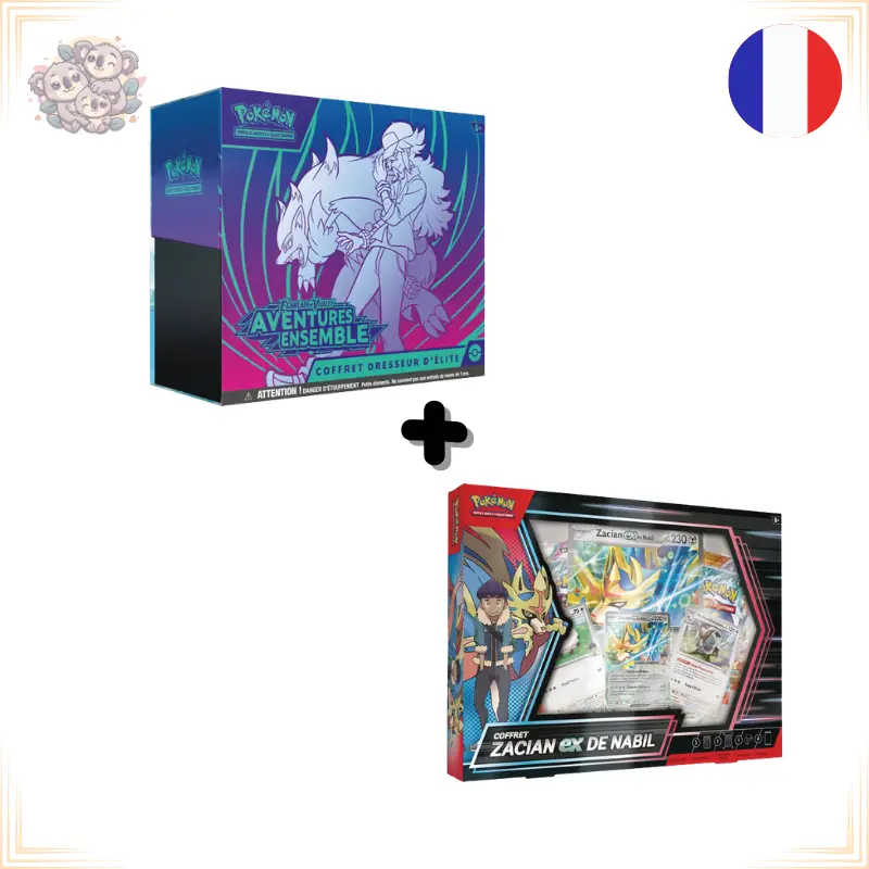 Bundle ETB – EV09 Aventures Ensemble + Coffret Zacian-ex de Nabil
