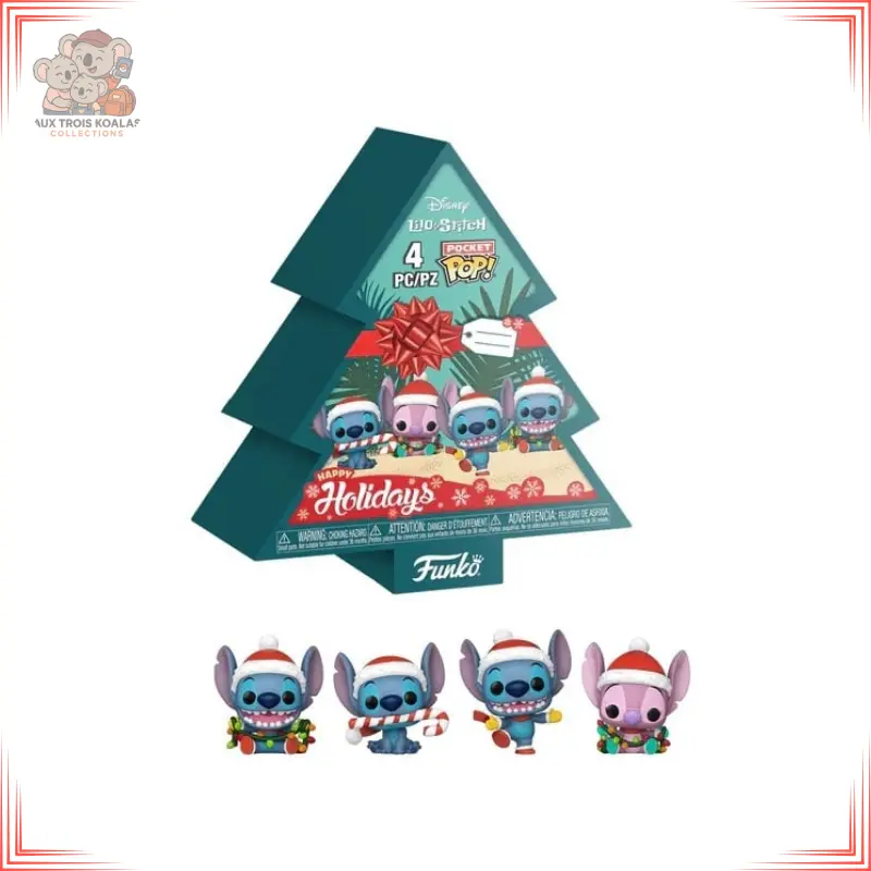 Stitch Holiday - Pocket Pop 4 Pack - Tree Box