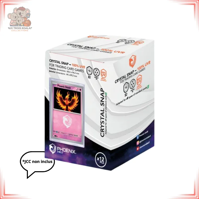 [69250] Phoenix Shield - Sleeves Mini Snap (Lot de 12) – Protection UV 100% (UVR)