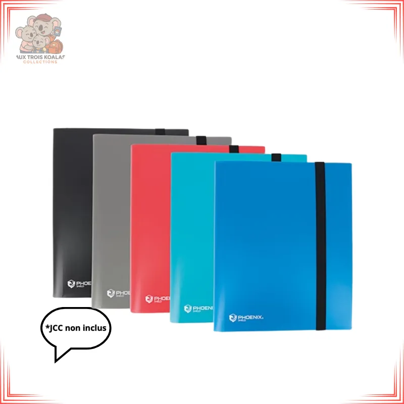 [69229] Phoenix Shield - Album Basic 9 Cases (22 Pages) - Couleurs assorties (Noir)
