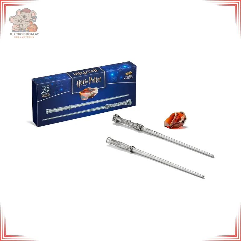 Harry Potter -Coffret Anniversaire - Pierre Philosophale et 2 Baguettes