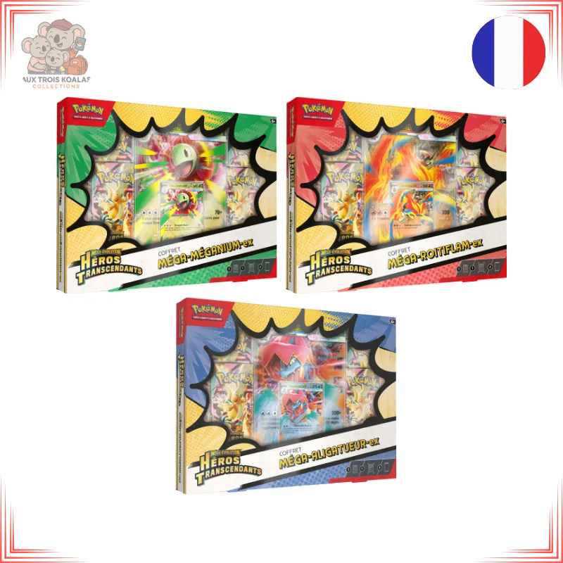 Pokémon - Coffret Ex 4 Boosters (Aléatoire) - ME2.5 Héros Transcendants