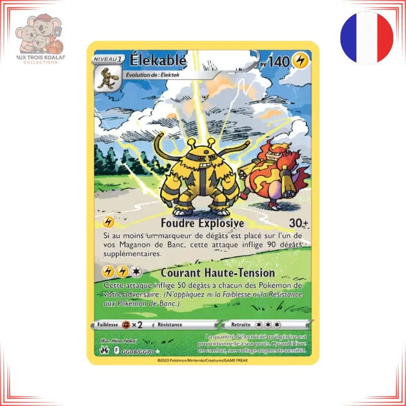 [CRZ GG08] Pokémon - Élekable GG08/GG70 - Zénith Suprême