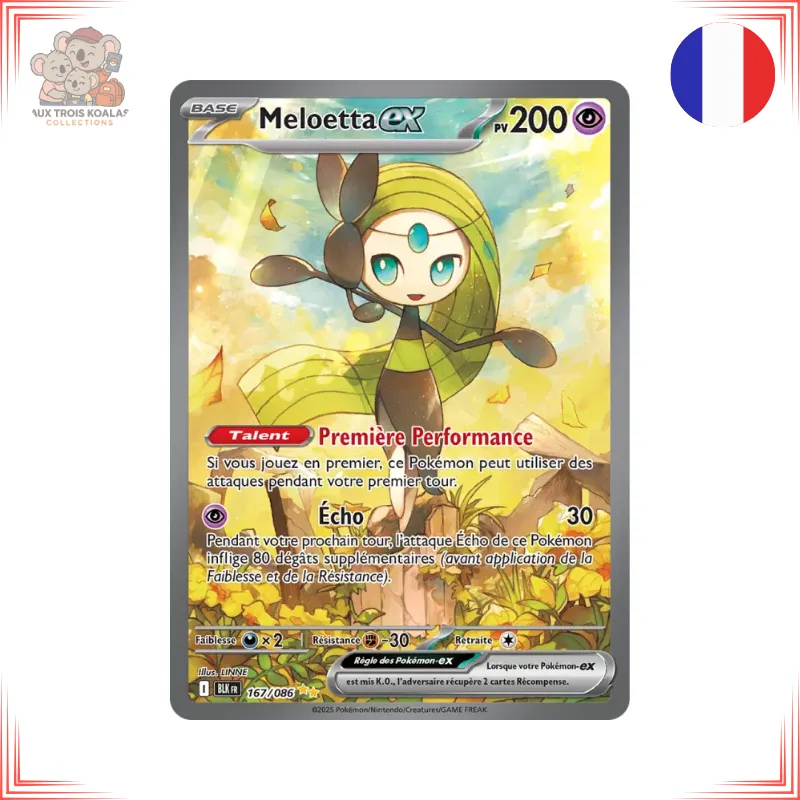 Pokémon - Meloetta ex 167/086 - Foudre Noire
