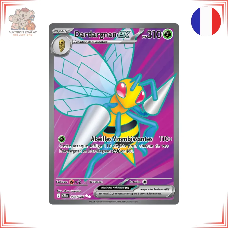 [CRI 098] Pokémon - Dardargnan ex 098/086 - Chaos Ascendant