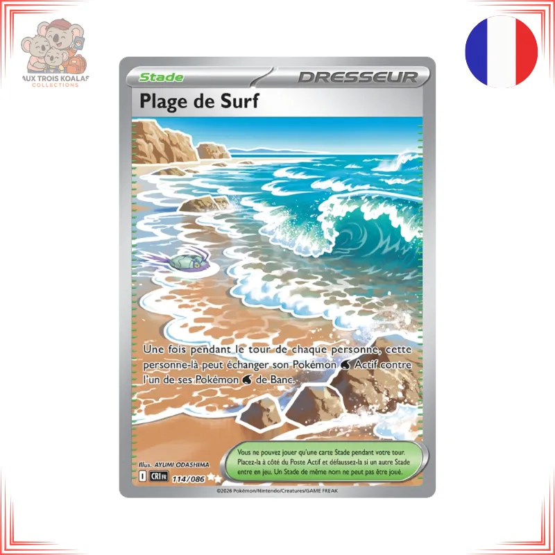 [CRI 114] Pokémon - Plage de Surf 114/086 - Chaos Ascendant