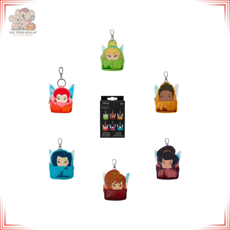 Disney - Fées - Porte-clés Mini Sac à Dos Mystère Loungefly - Aléatoire