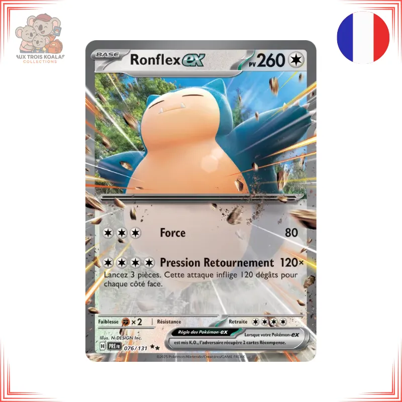 Pokémon - Ronflex ex 076/131 - Évolutions Prismatiques: Suppléments