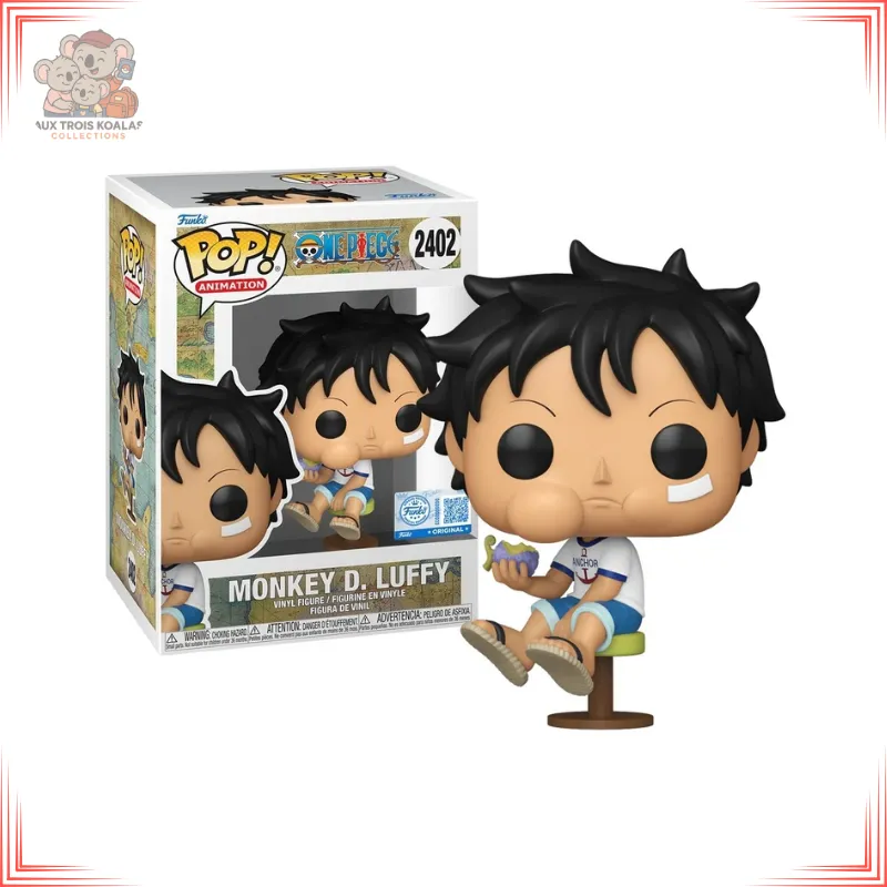 One Piece - POP Animation N° 2402 - Luffy enfant mangeant fruit demon