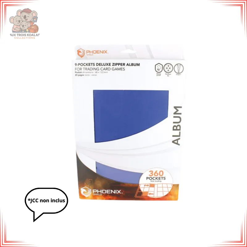Phoenix Shield - Zip Album Deluxe 360 cartes - Bleu marine