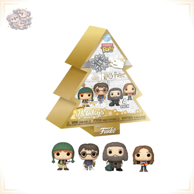 [POP229139] Harry Potter - Pocket Pop 4 Pack - Tree Holiday