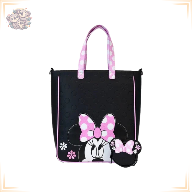 [LOU233623] Disney - Minnie Floral Rock the Dots - Tote Bag Loungefly