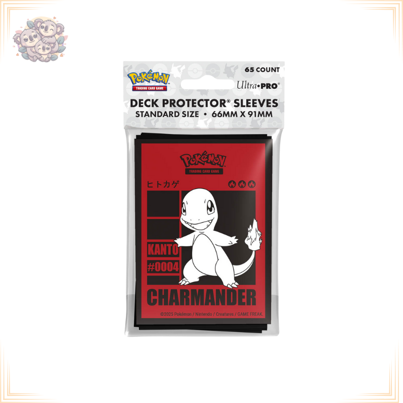 [PRO159611] Ultra Pro - Pokémon JCC - Pochettes de Protection de Deck Salamèche 65 pcs
