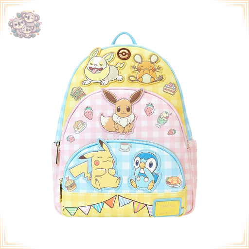 [LOU233650] Pokémon - Mini Sac à Dos Triple Poche - Café