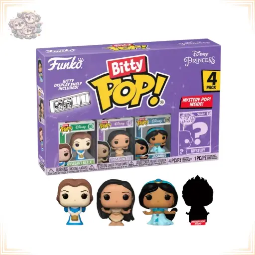[218726] Disney Princesse - Bitty Pop 4 Pack 2.5cm - Belle